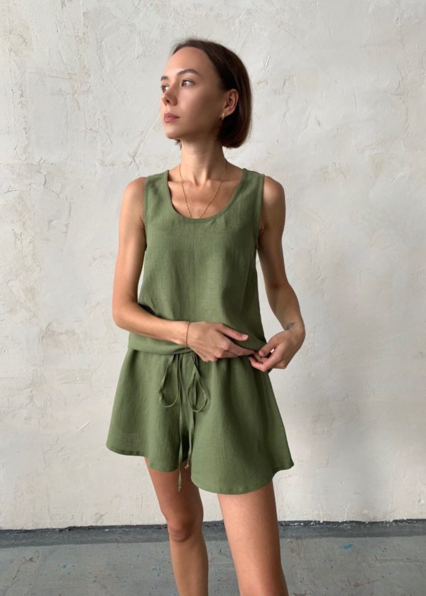 шорты зеленые женские
