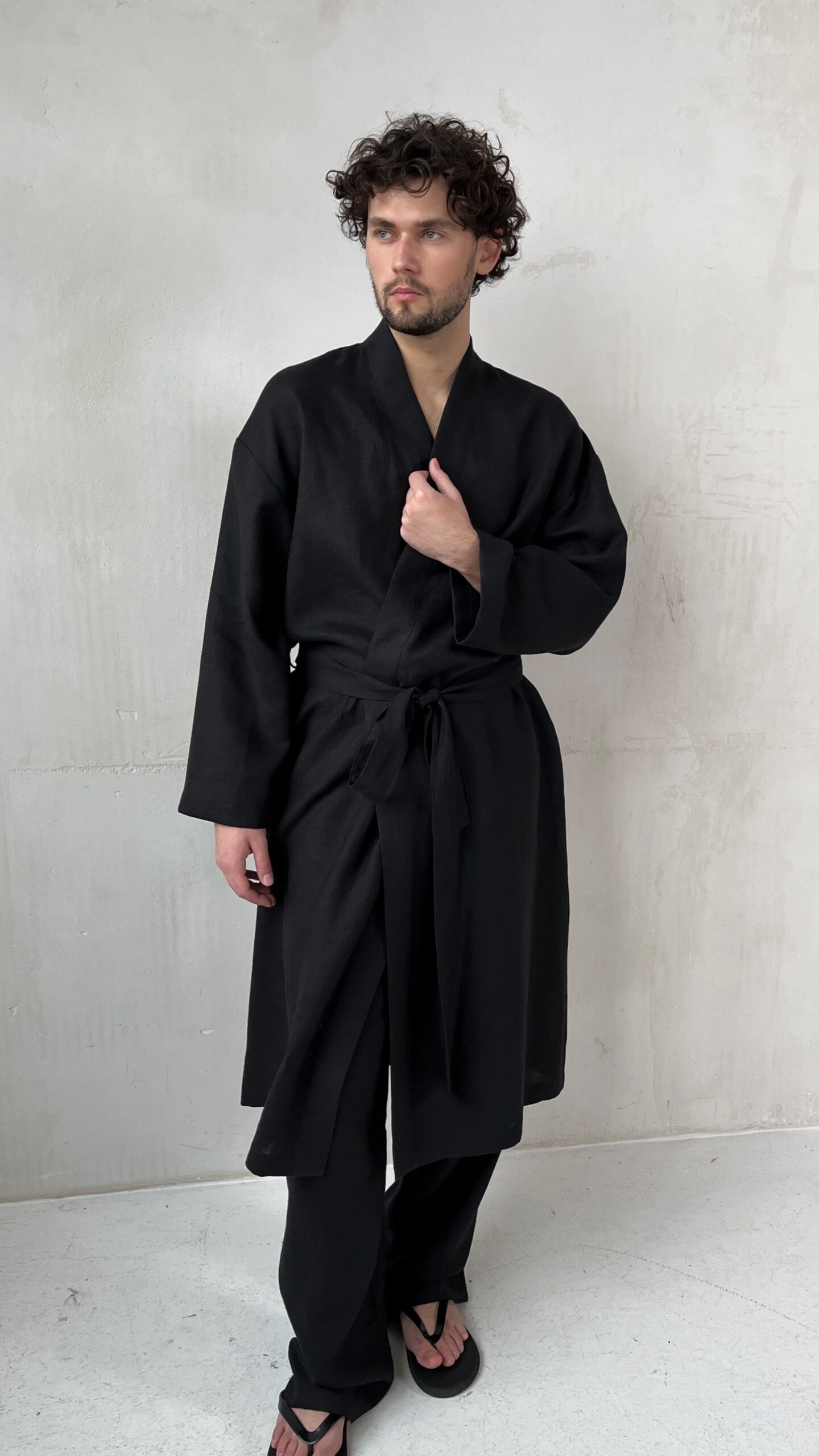 кимоно мужское черное