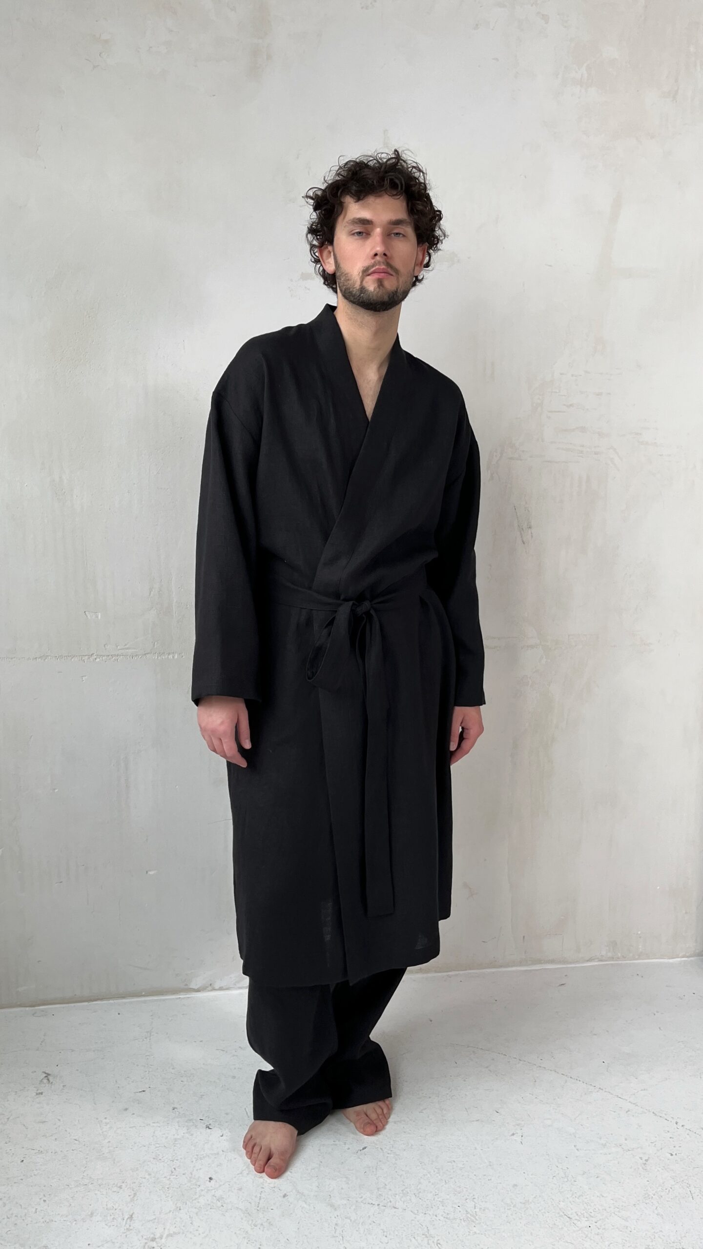 кимоно мужское черное