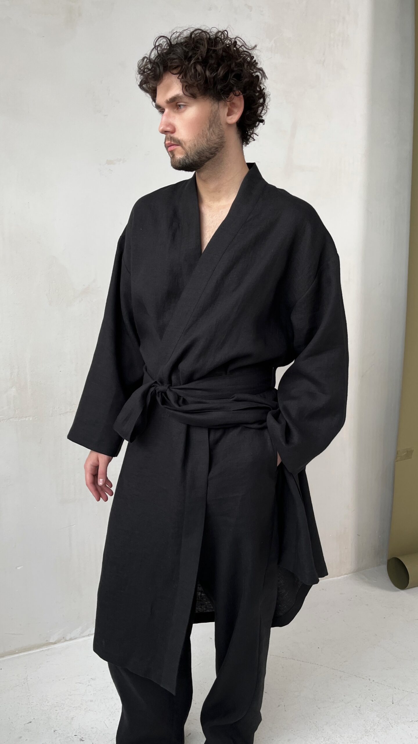 кимоно мужское черное