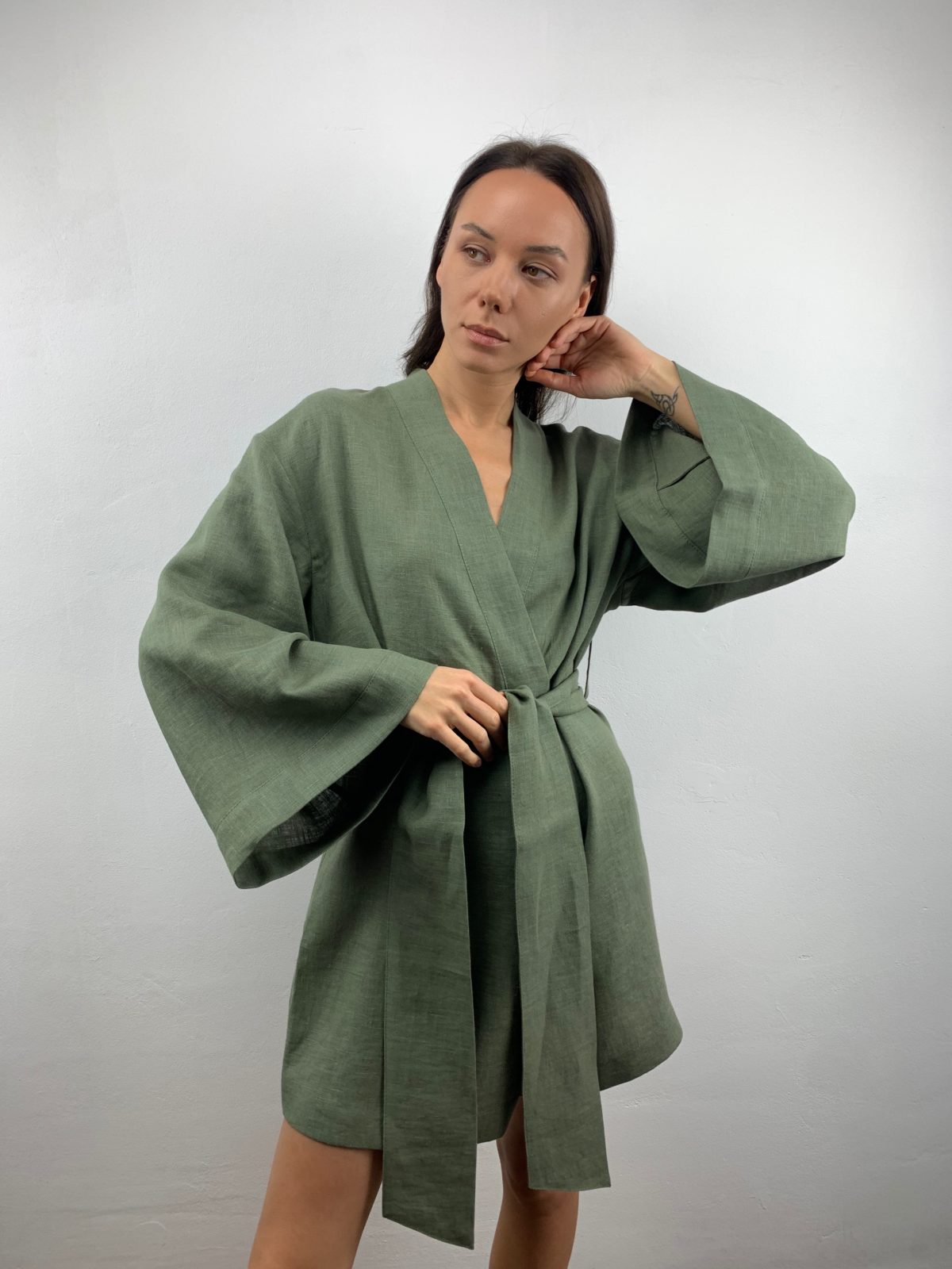 кимоно из льна