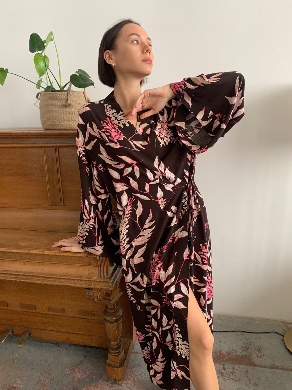 женское кимоно платье