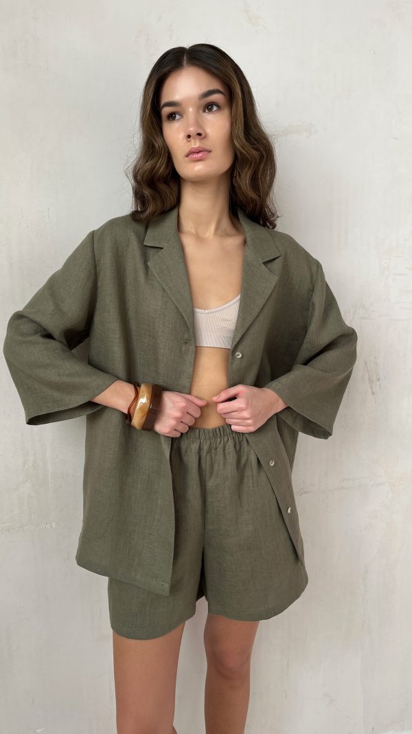 шорты из льна