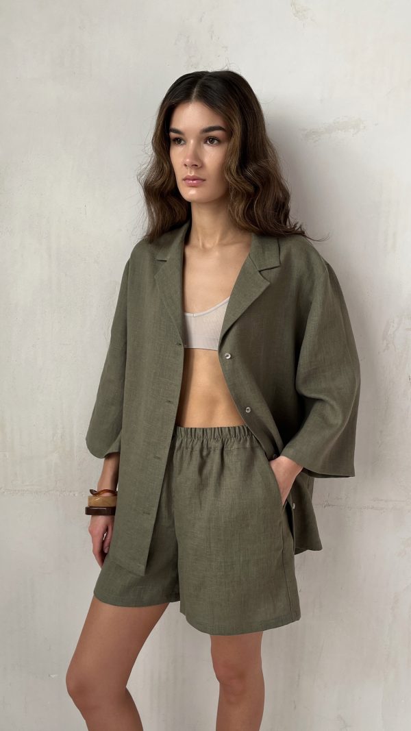 шорты из льна