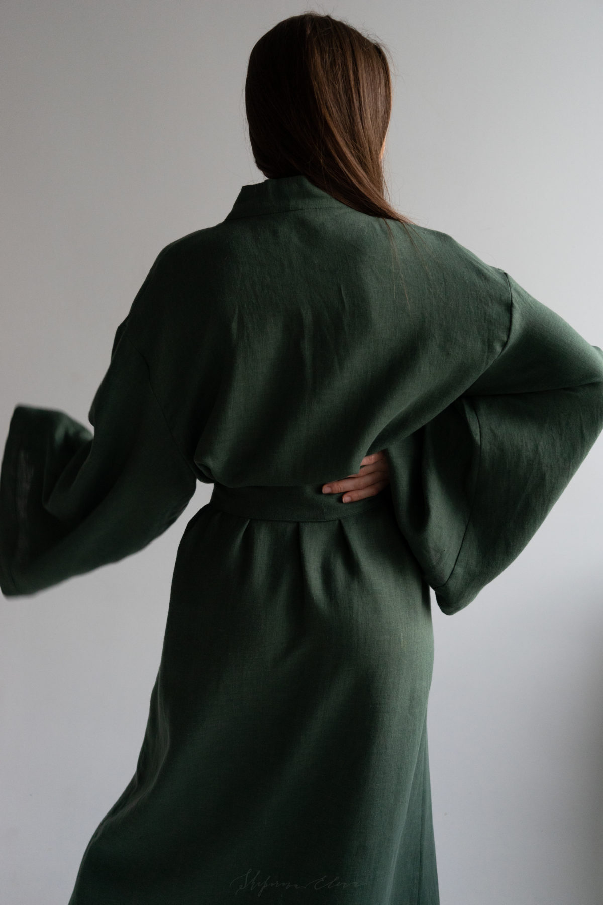 зеленое кимоно