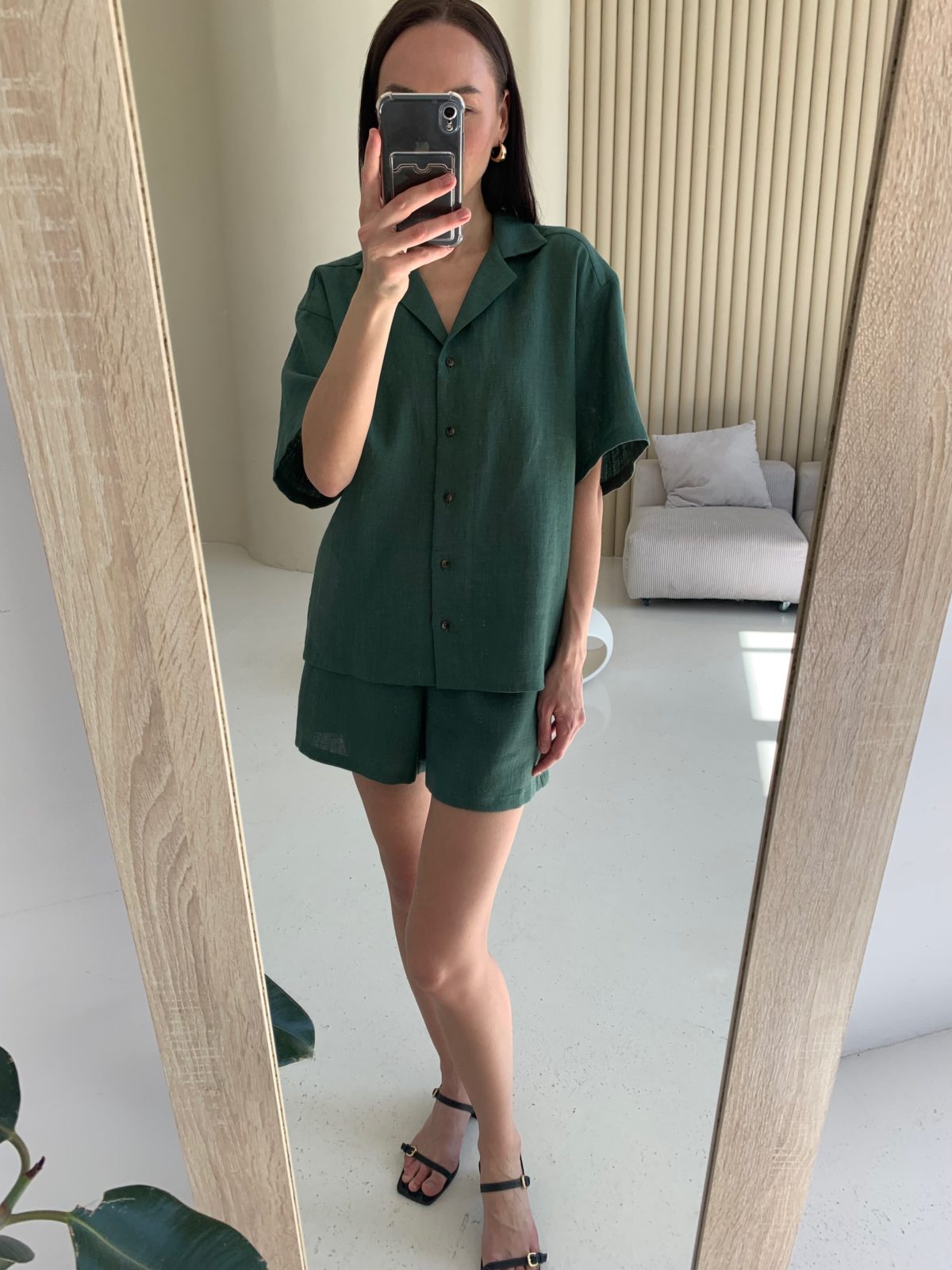 шорты зеленые женские