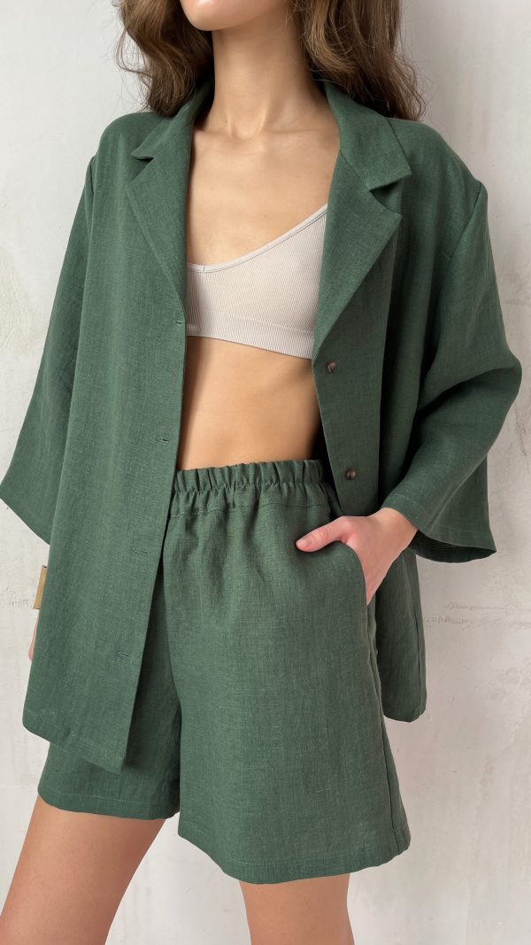 шорты зеленые женские