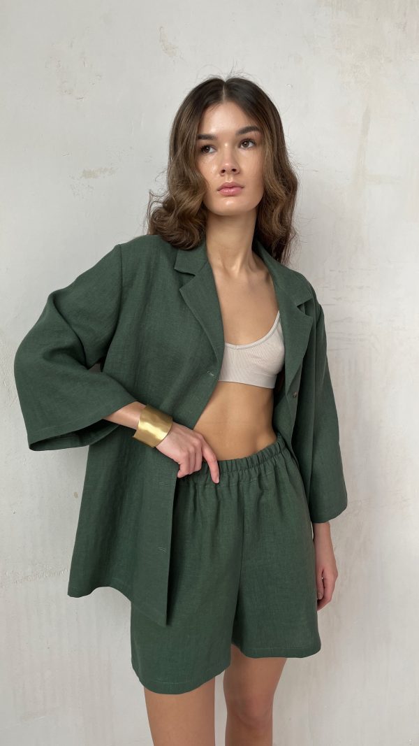 шорты зеленые женские