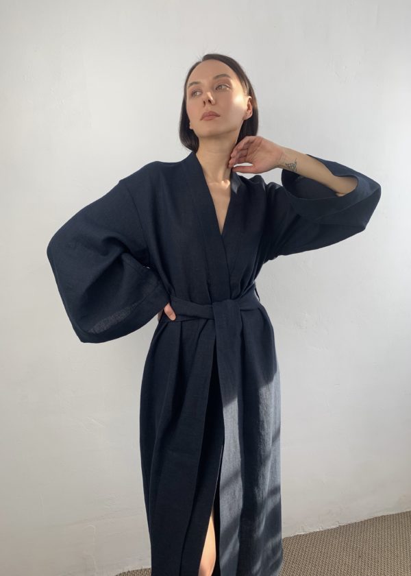 синее кимоно