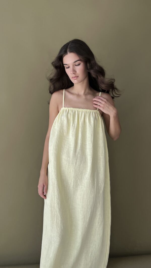 Льняной сарафан женский летний