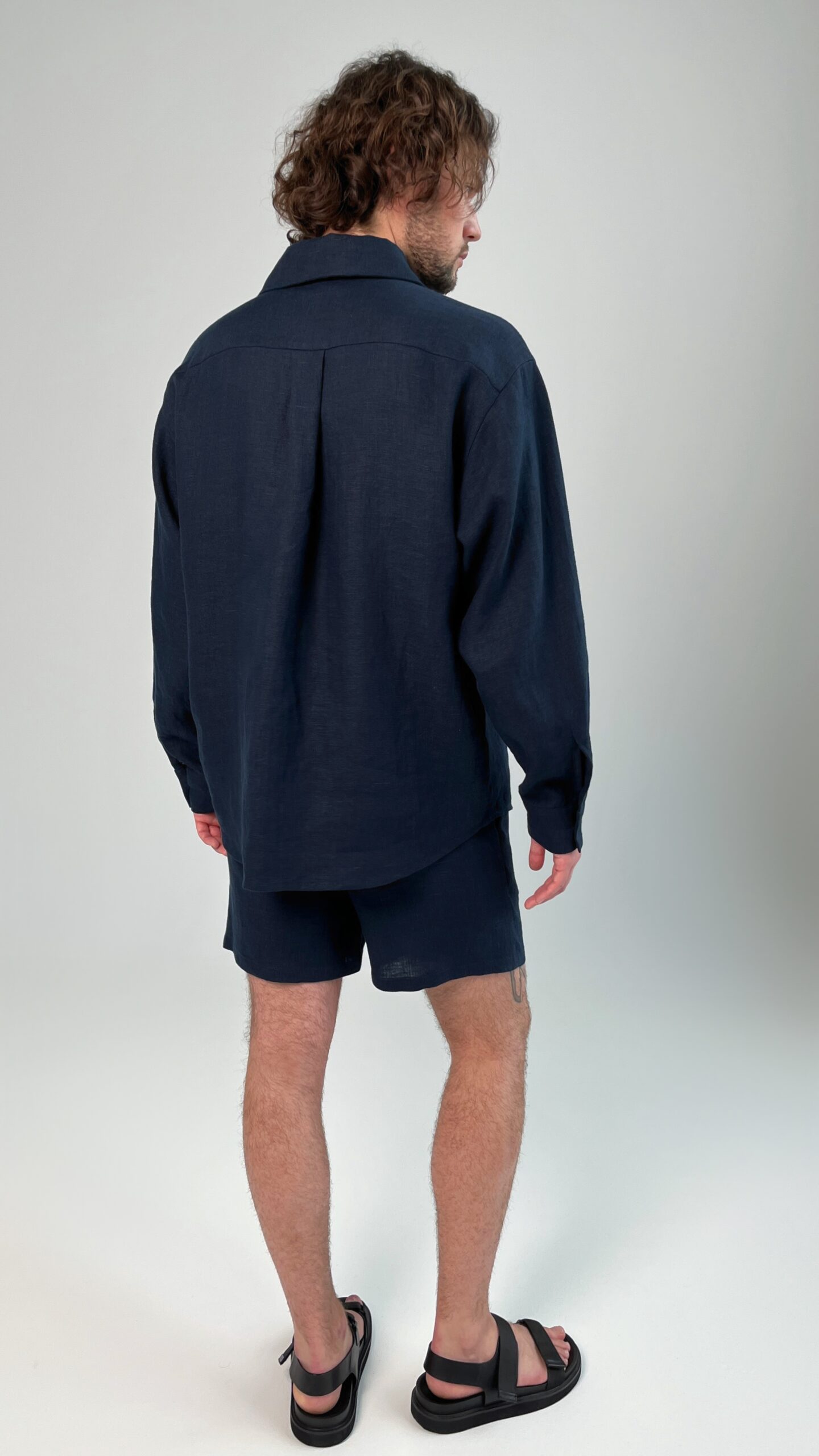 шорты мужские летние льняные