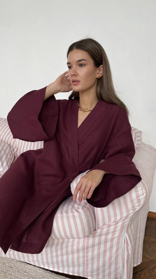 Платье-кимоно на завязках