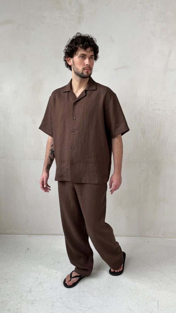 Мужские летние брюки из льна